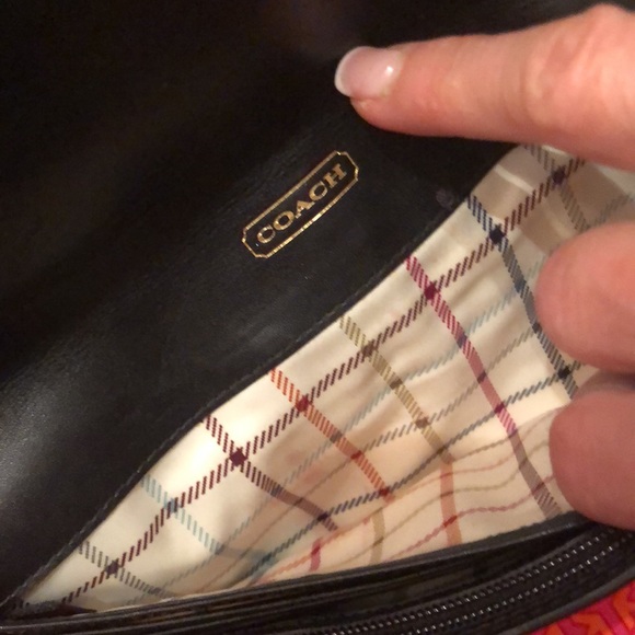 Coach wristlet with gold buckle. - Picture 2 of 4